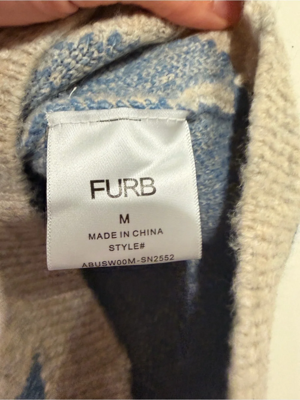 Furb By Anthropologie Striped Rugby Pet Sweater Sz L M